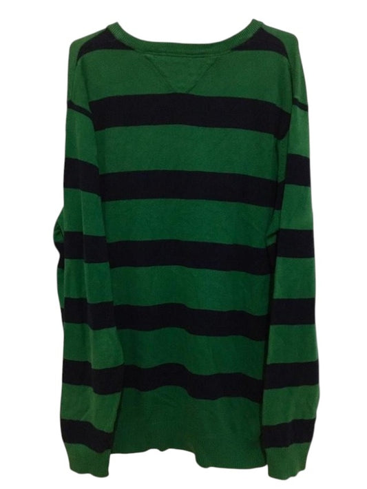 Suéter Tommy Hilfiger Original Listrado Verde e Azul - Gola V