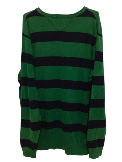 Suéter Tommy Hilfiger Original Listrado Verde e Azul - Gola V