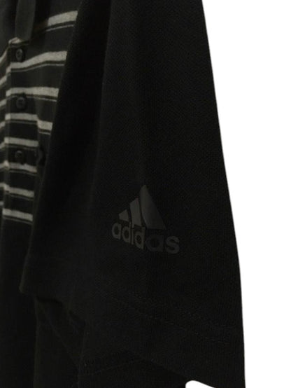 Camisa Polo Adidas Climalite Sport Essentials - Preta com Listras